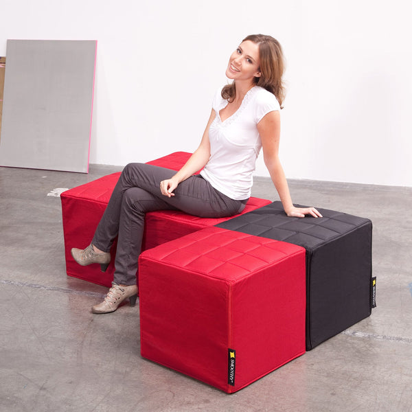 Cube Sitzwürfel in Feuer-Rot