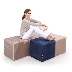 Cube Sitzwürfel in Gold-Beige