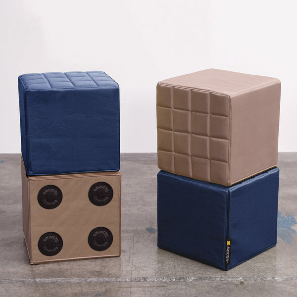 Cube Sitzwürfel in Gold-Beige