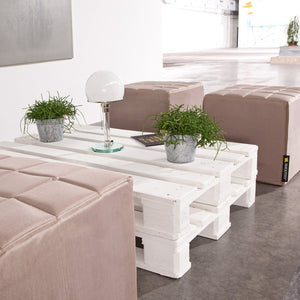 Cube Sitzwürfel in Gold-Beige