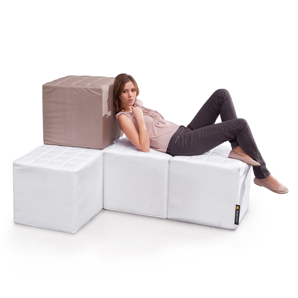 Cube Sitzwürfel in Polar-Weiß