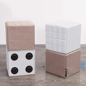 Cube Sitzwürfel in Polar-Weiß