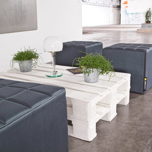 Cube Sitzwürfel in Schiefer-Grau