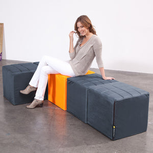 Cube Sitzwürfel in Schiefer-Grau