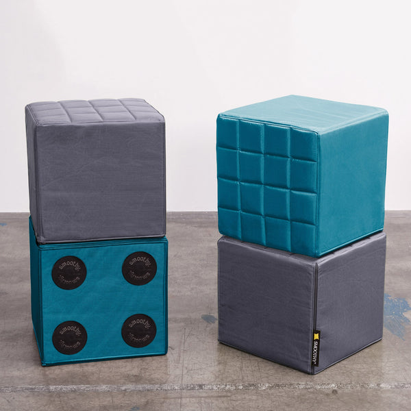 Cube Sitzwürfel in Petrol-Blau