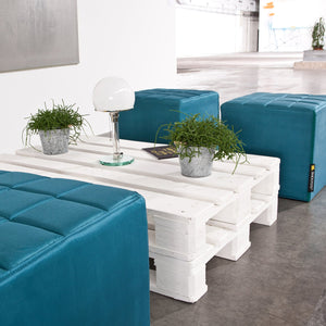 Cube Sitzwürfel in Petrol-Blau