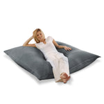 Classic Samt Sitzsack Grau