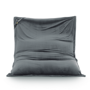 Classic Samt Sitzsack Grau