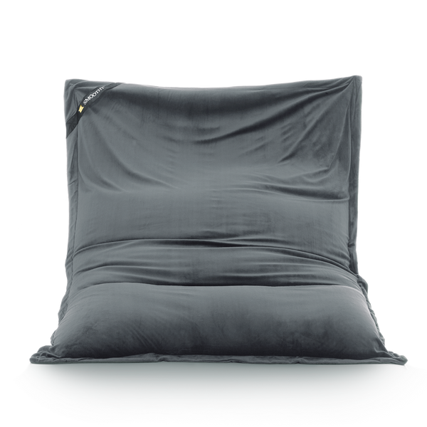 Classic Samt Sitzsack Grau