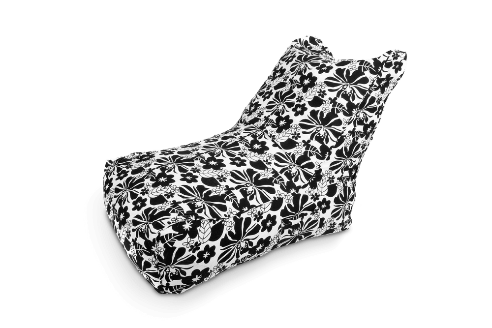 Lounge Chair Überbezug in Schwarz & Weiß