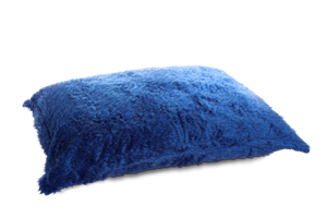 Flokati Sitzsack Bezug in Blau