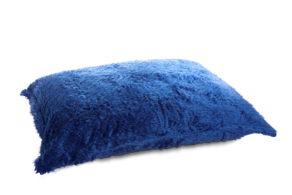 Flokati Sitzsack Bezug in Blau