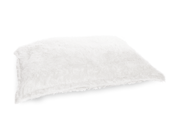 Flokati Sitzsack Bezug in Polarweiß