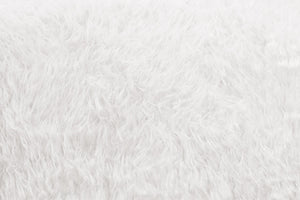 Flokati Sitzsack Bezug in Polarweiß