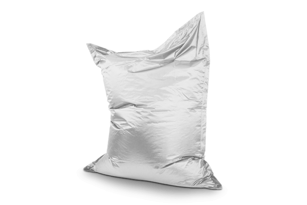 Sitzsack Bezug Metallic in Silber