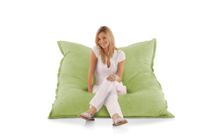 Sitzsack Samt in Grün