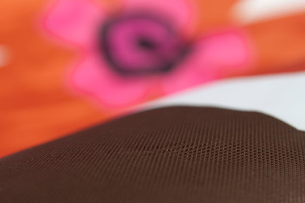 Floralia Sitzsack Bezug in Braun & Orange