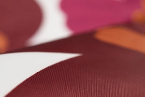 Floralia Sitzsack Bezug in Rot-Braun