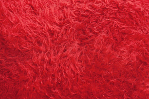 Flokati Sitzsack Bezug in Rot