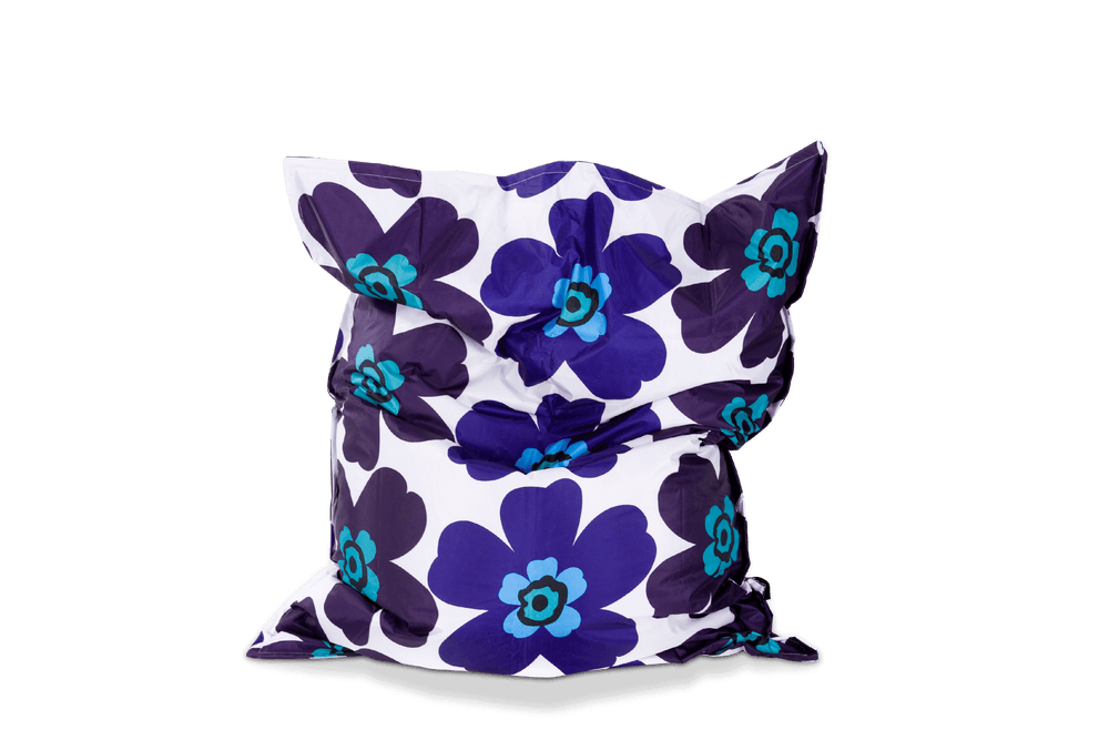 Floralia Sitzsack Bezug in Blau & Purpur