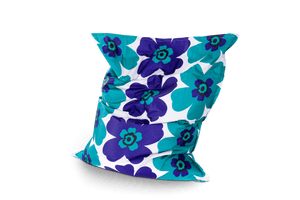 Floralia Sitzsack Bezug in Blau