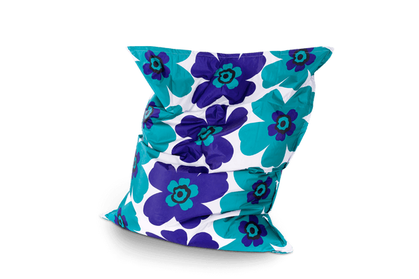 Floralia Sitzsack Bezug in Blau