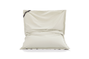 Sitzsack Bezug in der Farbe Creme-Weiß